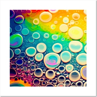 Eat my bubbles rainbow pattern Posters and Art